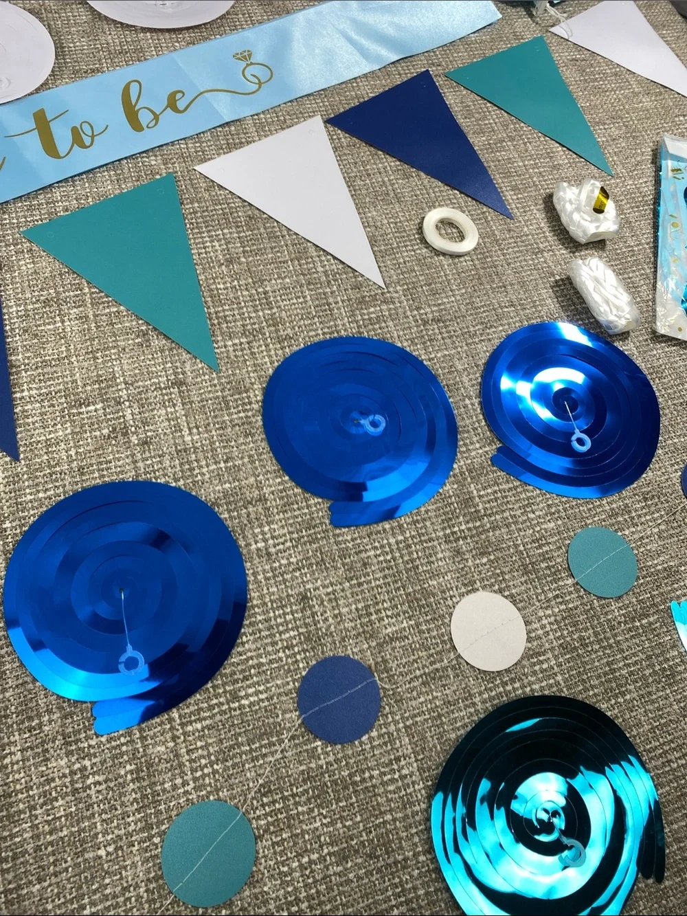 Bride to Be Party Decoration Kit - Blue & Teal